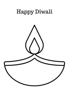 a happy diwali greeting card with a lit candle in the middle and text on it