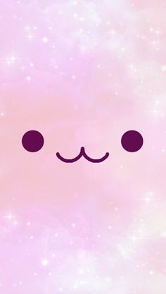 a pink background with an emo face drawn on it's side and stars in the sky