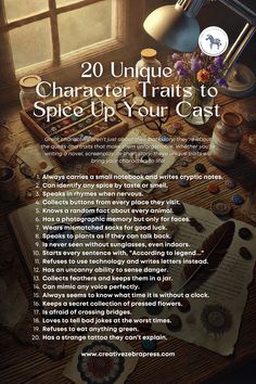 an advertisement for the book, 20 unique character trails to spice up your cat