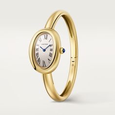 Baignoire watch (Size 16) Oval Yellow Gold Watch As Gift, Cartier Bangle Watch, Classic Yellow Gold Oval Watch, Vintage Cartier Watch Woman, Cartier Watch Aesthetic, Yellow Gold Oval Watch For Gift, Cartier Baignoire Watch Stack, Cartier Baignoire Ladies Gold, Gold Watch Outfit