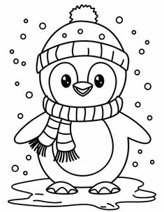 Coloring Page Winter