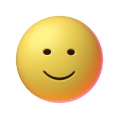 a yellow smiley face on a white background