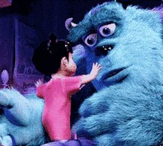 Sully Hugs Boo, Boo Movie, Sully Scaring Boo, Monsters Inc Sully And Boo, Monsters Inc Boo Gif, Salivan And Boo Video, Doofy Scary Movie Gif, Monsters Inc Gif, Monsters Inc Scare Gif