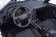 the interior of a car is clean and ready to be used