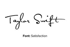 taylor swift's font and handwritten logo for the fashion brand, taylor swift