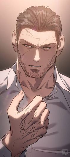 the man is holding his hands together in front of him