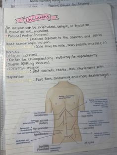 the back of a paper with information about human body systems on it, and instructions for each section