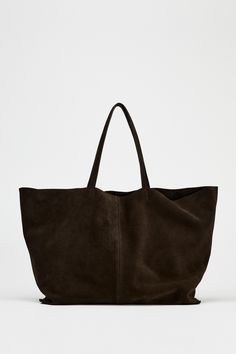 Versatile Suede Hobo Tote Bag, Everyday Suede Tote Shoulder Bag, Everyday Suede Hobo Tote Bag, Everyday Suede Tote Bag, Zara Brown Double Handle Shoulder Bag, Zara Suede Bag, Zara Suede Tote, Zara Shopper Tote, Zara Shopper