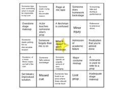 an image of a game board with words on it