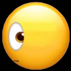 an animated yellow smiley face with big eyes