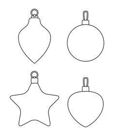 christmas ornaments to color for kids