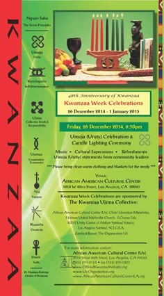 the poster for kwana week celebrations
