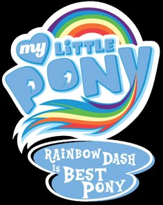 the logo for my little pony rainbow dash is best pony