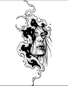 Tato Geisha, Gotik Tattoo, Tatuagens Blackwork, Sketch Style Tattoos, Tattoo Style Drawings, Dark Art Tattoo, Disegno Schizzi, Dark Tattoo, Tattoo Flash Art