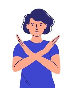 a woman with her hands folded in front of her chest