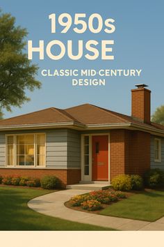 classic 1950s house with mid-century modern design