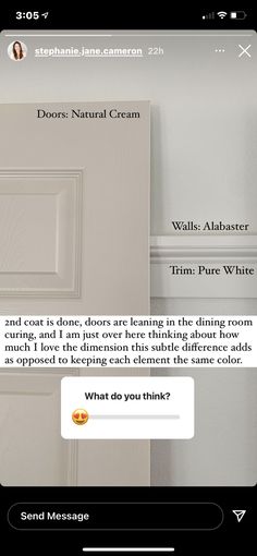 an email message is displayed to someone about what they're doing on the door