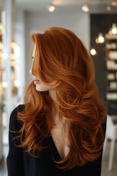 Haircuts For Long Red Hair, Long Layer Red Hair, Long Copper Hair With Layers, Long Layered Red Hair, Layered Long Red Hair, Long Layered Copper Hair, Long Red Hair With Layers, Long Hair With Layers Redhead, Long Ginger Hair With Layers