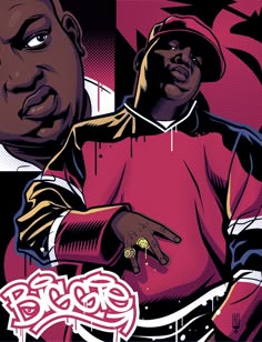 two black men in red and white shirts one is pointing at the other with his finger