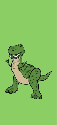an image of a cartoon alligator on a green background