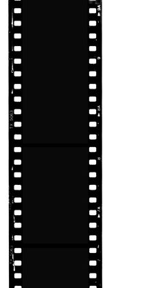 a black and white film strip is shown