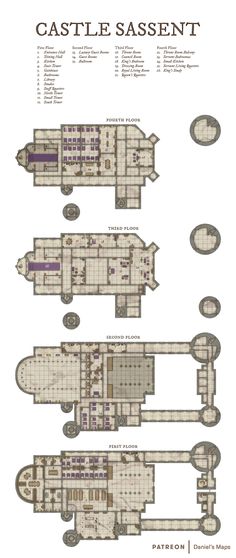 an old model of a castle, with instructions to make it look like it is in the