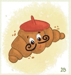 a drawing of a teddy bear with a hat on its head and eyes drawn in pencil