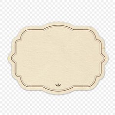 a white label with a brown border on the bottom, and an empty area in the middle