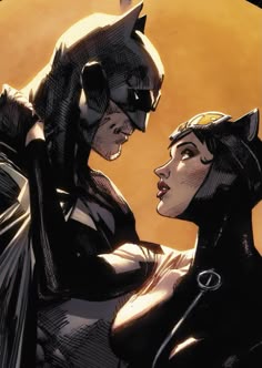 batman and catwoman in the dark knight comics