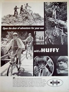 an advertisement for the huffy bicycle company