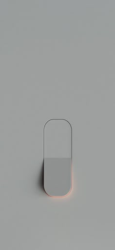 a white square object on a gray surface with light coming from the top and bottom