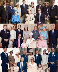 the royal family is posing for pictures together