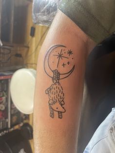 possum moon tattoo