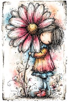 Teacup Fairy House Illustration, Romantic Cupcake And Mug Art, Tea Party Illustration With Cupcakes, Whimsical Drawings, Vintage Floral Cupcake Illustration, Cute Whimsical Drawings, Cute Whimsical Art, Fairy In A Teacup Drawing, Watercolor Cupcake Atc