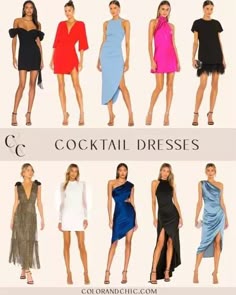 Cocktail dresses I am loving right now! Linking below several different styles including off the shoulder, halter top, puff sleeve and more! #LTKstyletip Cocktail Chic Attire, Cocktail Party Dress Code, Spring Cocktail Dress, Best Cocktail Dresses, Cocktail Attire For Women, Cocktail Dress Code, Cocktail Dress Classy, Cocktail Party Outfit, Cocktail Dress Style