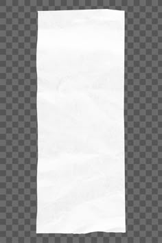 a piece of white paper on a gray and black checkered background with space for text