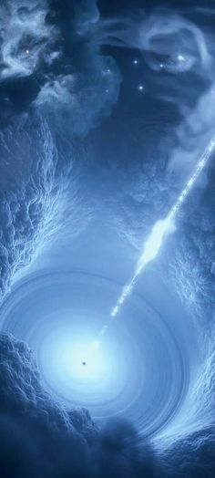 Black Hole White Hole In Space, White Hole, Flying Ship, Pretty Wallpaper Iphone, Black Hole, Spiritual Art, Labyrinth, Astronomy, Space Art