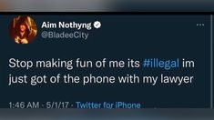 the tweet is posted to someone on their cell phone