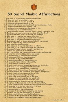 12 Chakra Affirmations, Affirmations For All 7 Chakras, Affirmations For The Chakras, Sacral Chakra Affirmations For Men, Sacral Chakra Affirmations For Love, Sacral Chakra Affirmations For Creativity, First Chakra Affirmations, Chakras Affirmations Mantra, Sacral Chakra Mantra