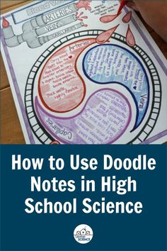 a book with the title how to use doodle notes in high school science