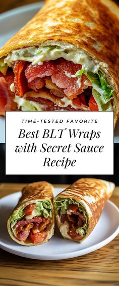 Image for Best Blt Wraps With Secret Sauce Recipe