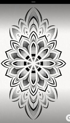an abstract black and white flower design on a silver background with the words,'i love