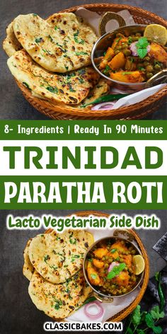 Indulge in the flaky goodness of Trinidad Paratha Roti, a beloved Caribbean flatbread perfect for scooping up curries or stews. This easy recipe guides you through creating soft layers that are golden and delicious, making it a must-try addition to your meal. Enjoy a taste of Trinidad in every bite! Roti Recipe Trinidadian, Trinidad Roti Recipe, Trinidad Paratha Roti Recipe, How To Make Trinidadian Roti, How To Make Trinidad Pepper Roti, Trinidad Roti With Curry, Trinidadian Roti, Roti Trinidad, How To Make Trinidad Roti