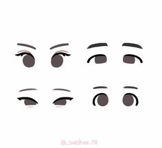the eyes are drawn in different ways