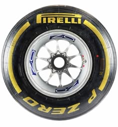 an image of a white and yellow tire