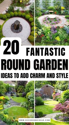 the garden has many different types of plants and flowers