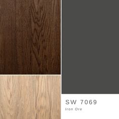 the color scheme for wood flooring is shown in three different shades, including brown and gray
