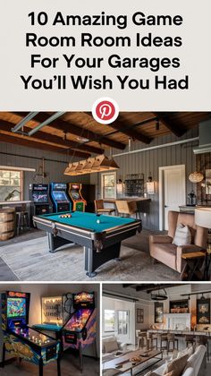the ultimate guide to amazing game room ideas for your garage you'll wish you had