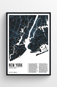 Poster print of New york city available in light and dark colour options