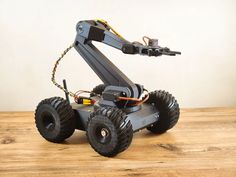 a robot that is sitting on top of a table